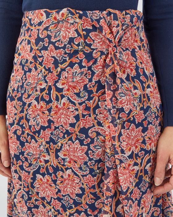 Jupe voile taille effet drapé