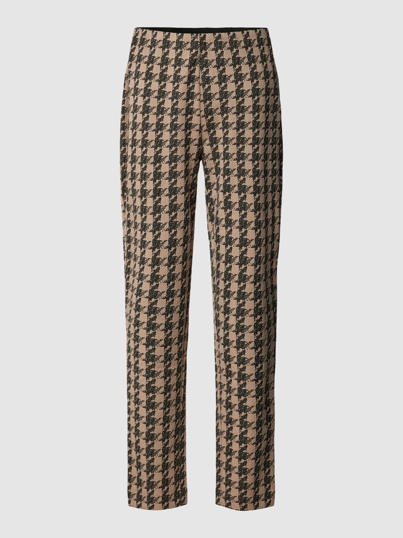 Stoffhose mit seitlichen Eingrifftaschen in beige