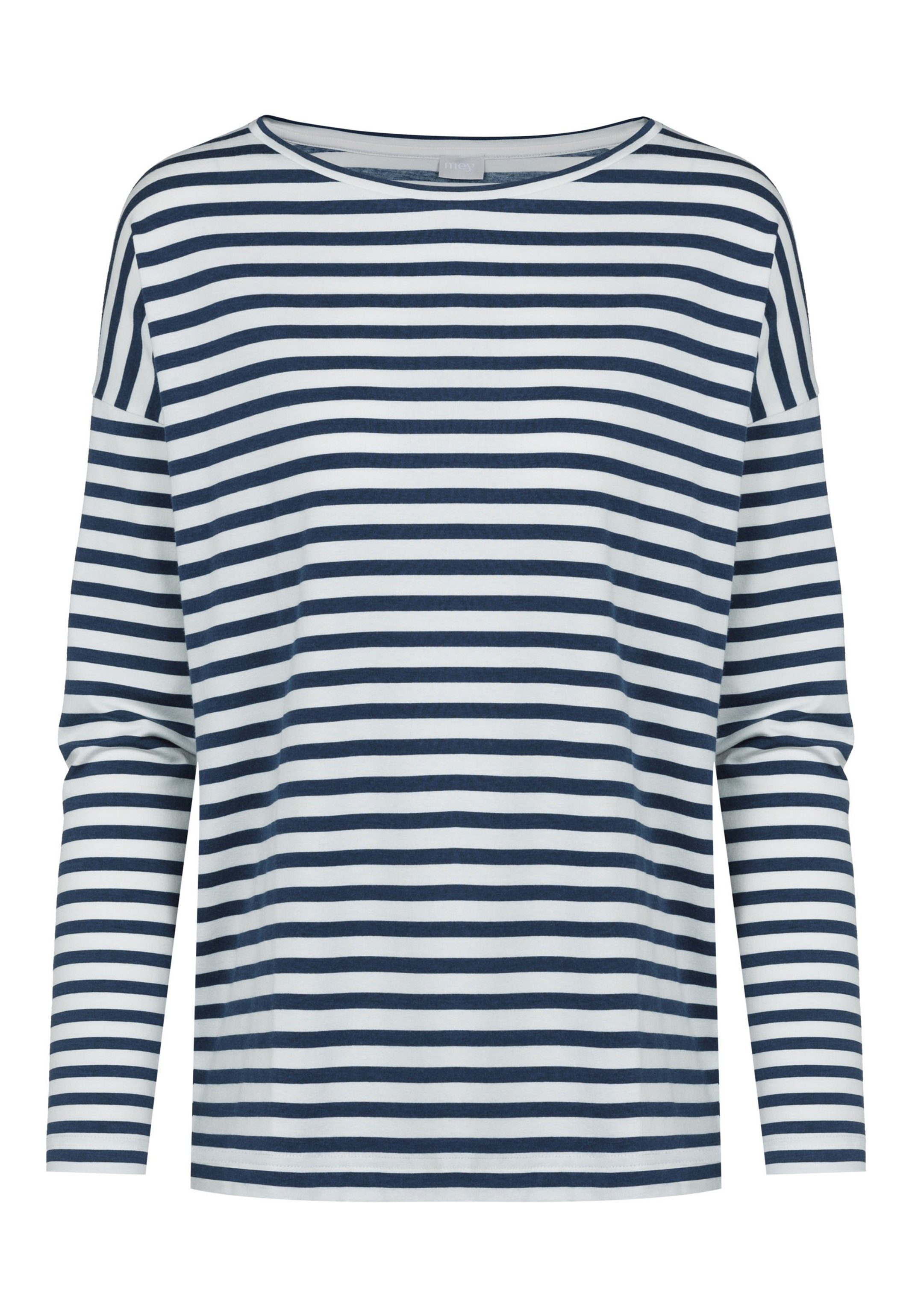 Mey Pyjamaoberteil Cyra (1-tlg) Schlafanzug Oberteil - Langarm-Shirt mit U-Boot-Ausschnitt