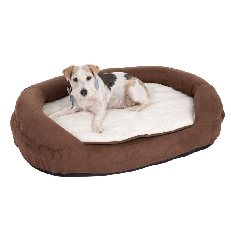 Hundebett Memory oval - braun zu TOP-Preisen