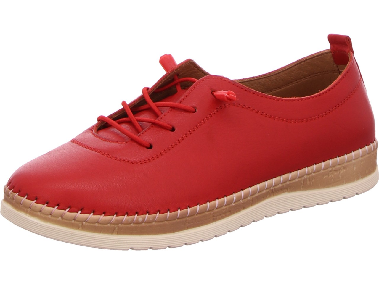 DIVERSE Komfort Schnürer rot Schnürhalbschuh rot