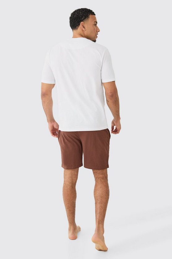 Loungewear-Set aus T-Shirt & Shorts