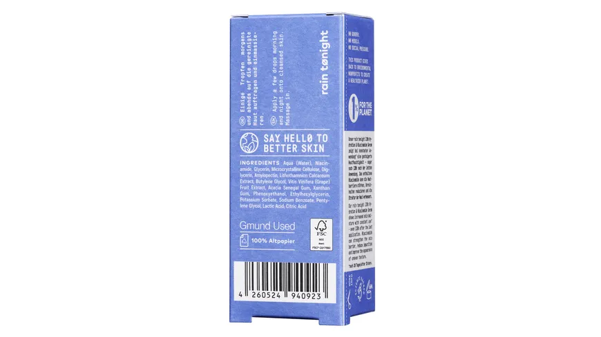 Nø Cosmetics rain tønight 120h Hydration & Niacinamide Serum 20 ml