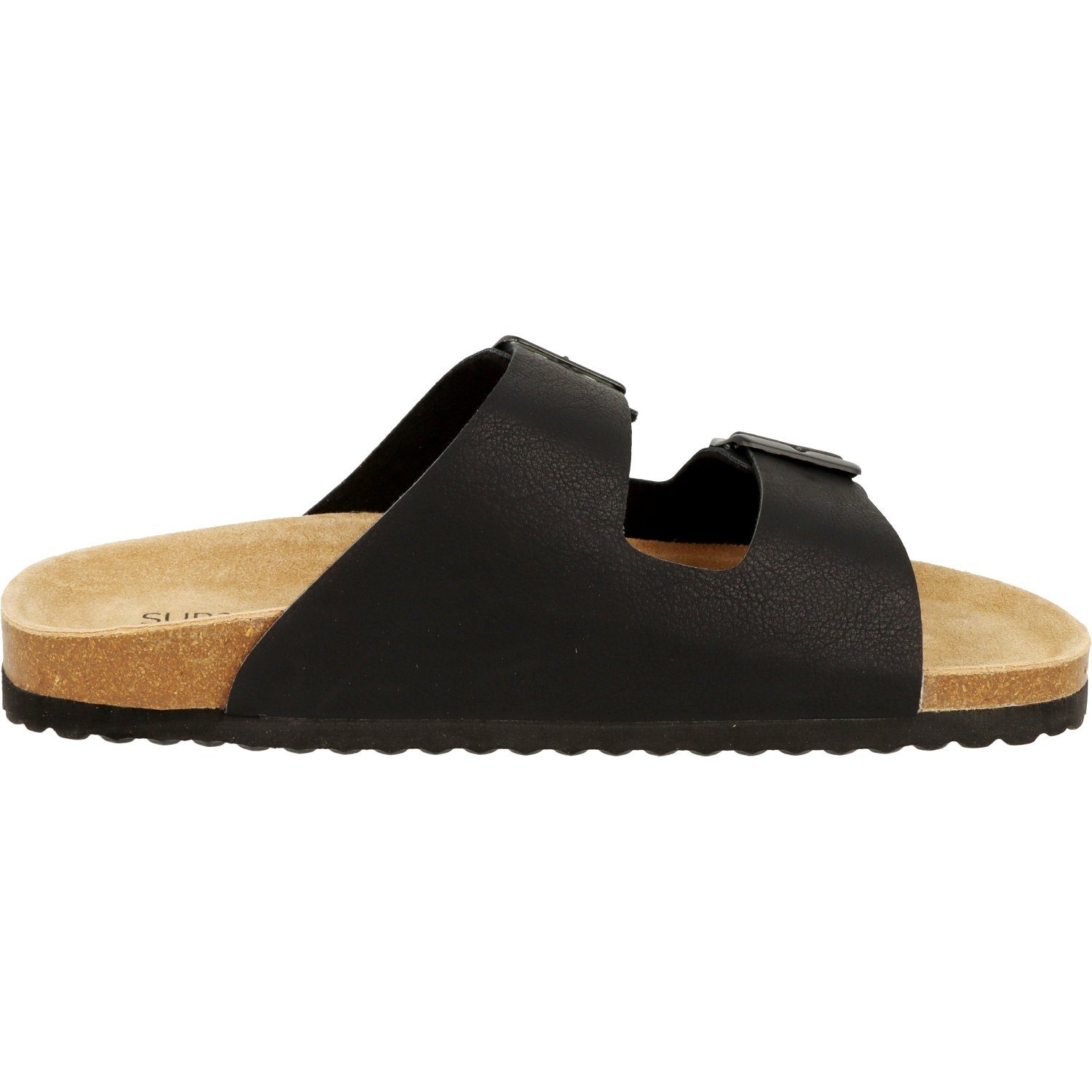 SUPERSOFT Herren 174-108 Komfort Sandalen Lederfußbett Pantolette