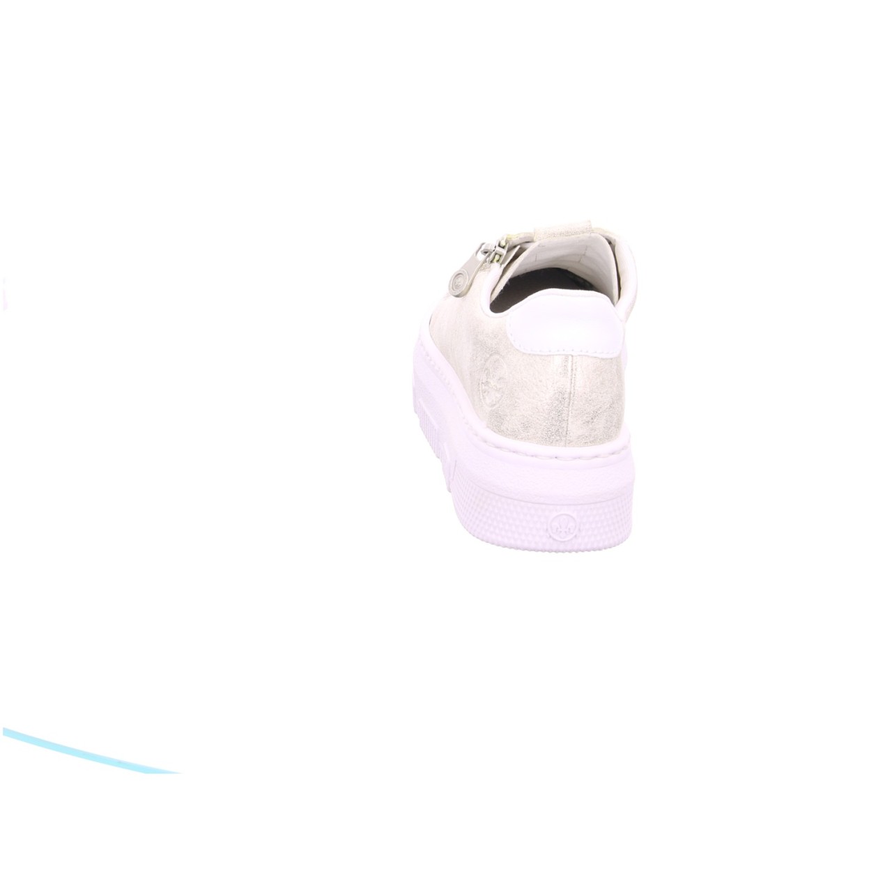 RIEKER Sportliche Slipper weiss