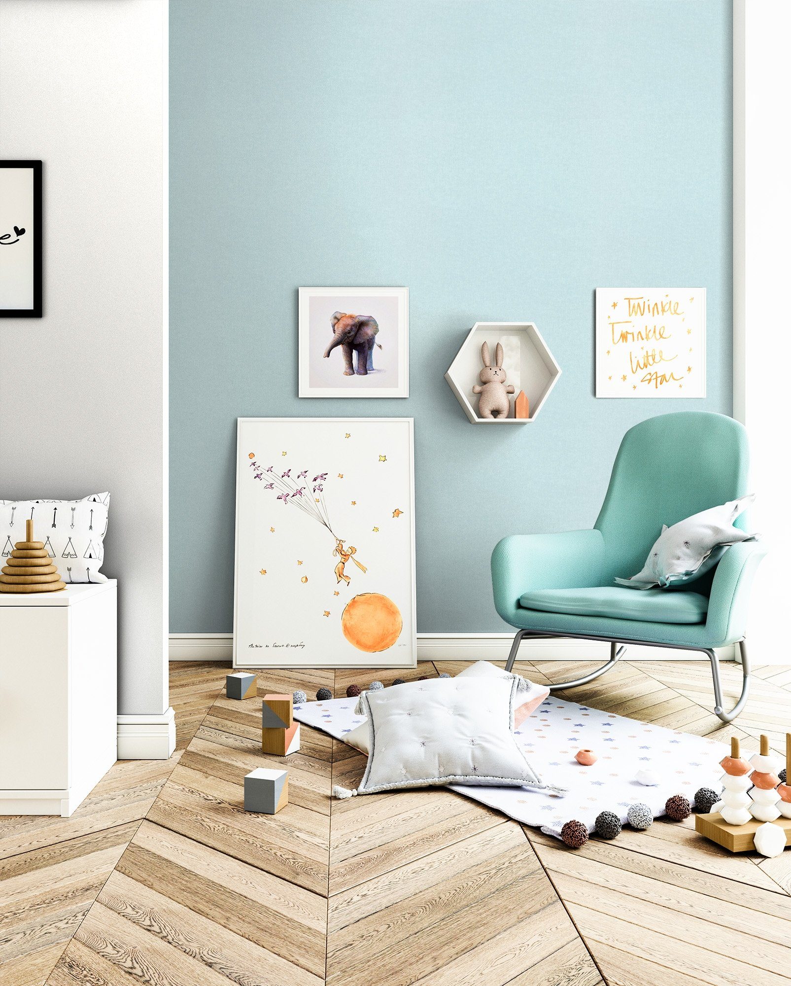 Newroom Vliestapete, Blau Tapete Modern Unifarbe - Universal Einfarbig Türkis Uni Struktur Leinen Optik für Wohnzimmer Schlafzimmer Küche