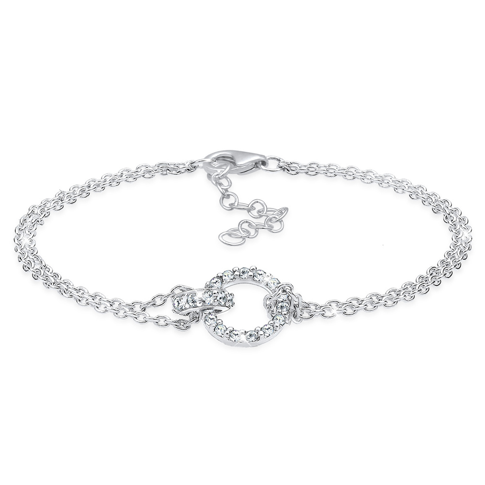 Elli Elli Bracelet Cercle Cristal Femme  (925/1000) Argent Bracelet