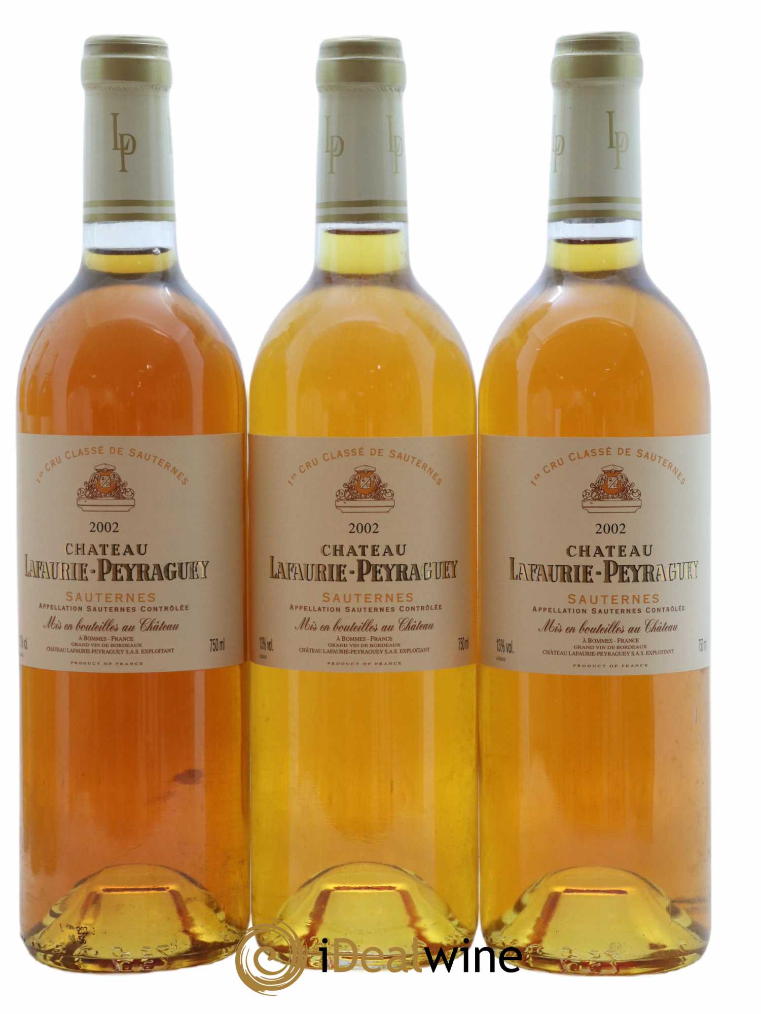 Château Lafaurie Peyraguey 1er Grand Cru Classé  2002 - Lot de 6 Bouteilles