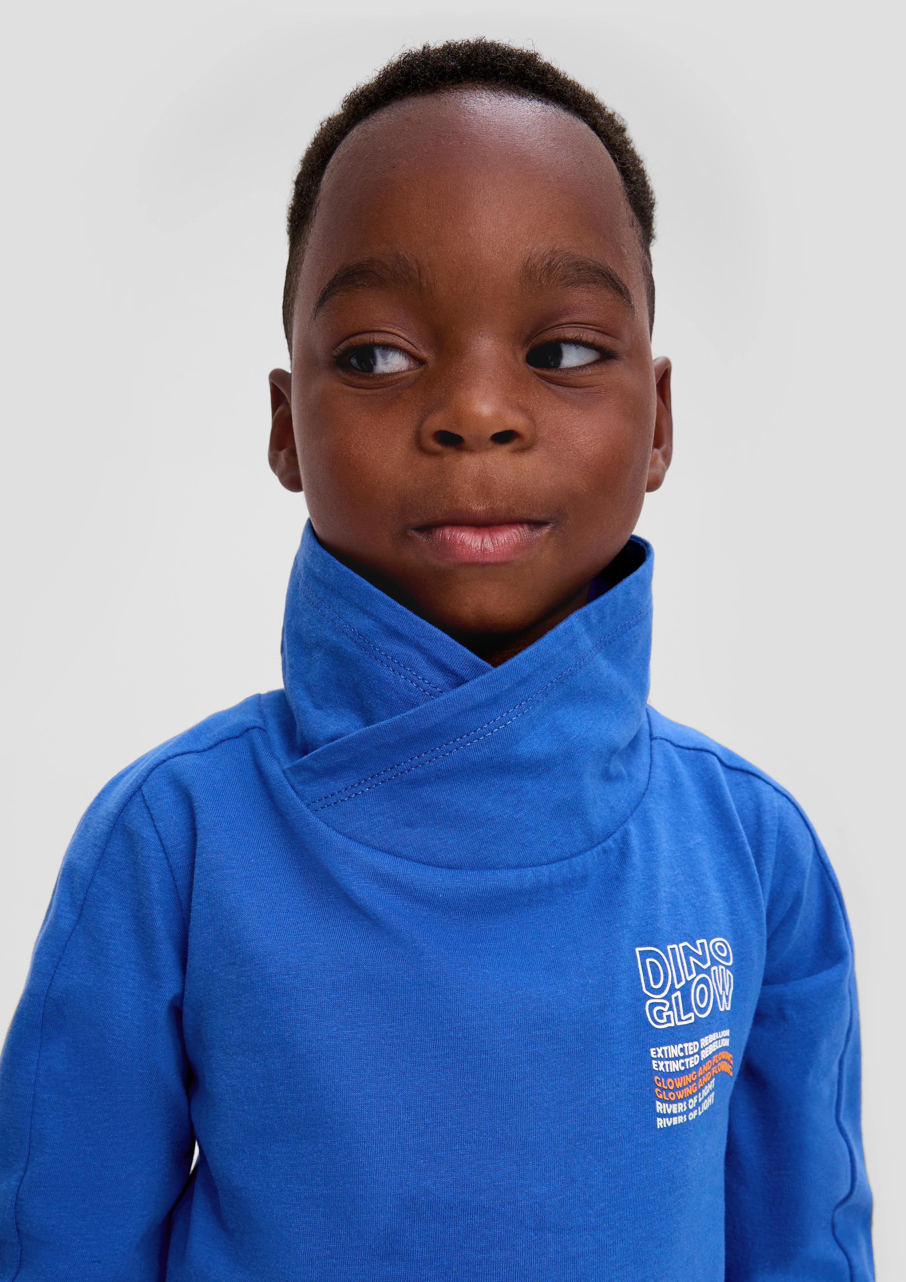 Longsleeve mit Schalkragen  2134108-5588