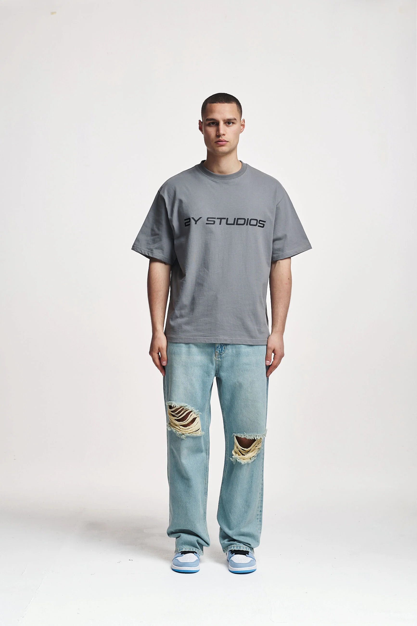 2Y Studios ANDUIN RIPPED BAGGY - Vaqueros holgados