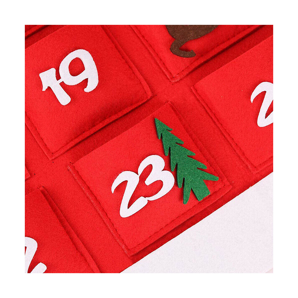 Adventskalender Weihnachtsmann Partydeko für Kinder