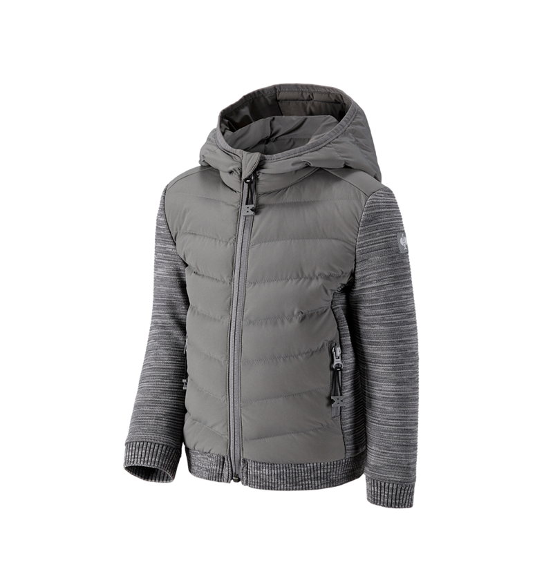 Hybrid Kapuzenstrickjacke e.s.motion ten,Kinder