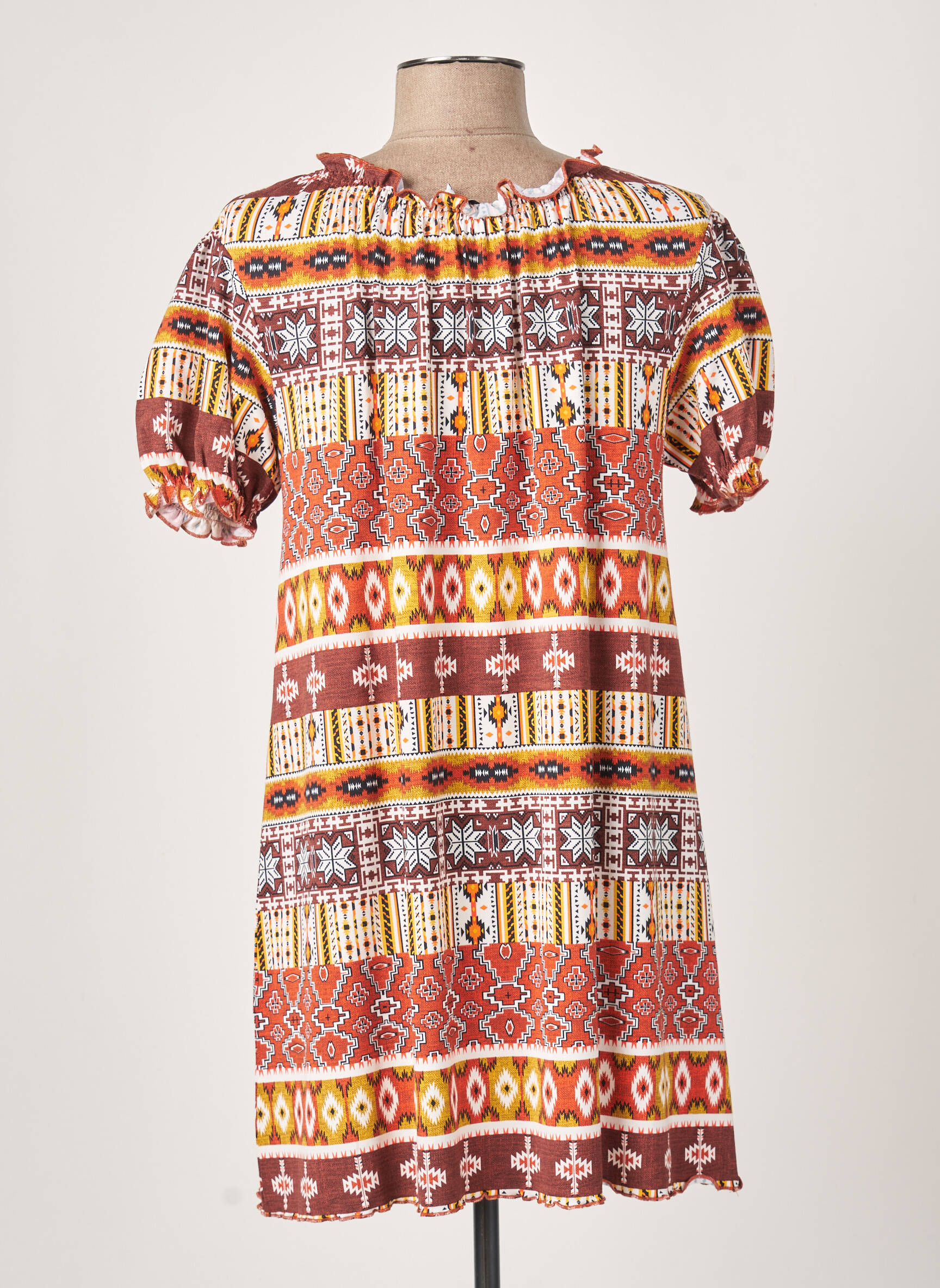 Hajo Tuniquemanchecourte Femme couleur orange