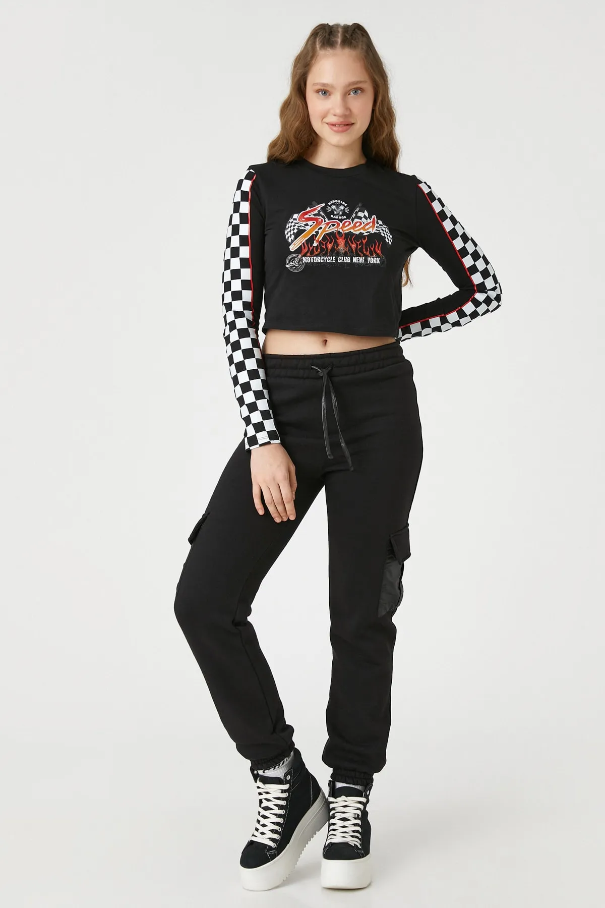 Koton  Schwarze Damen-Jogginghose 3WAL40151IK