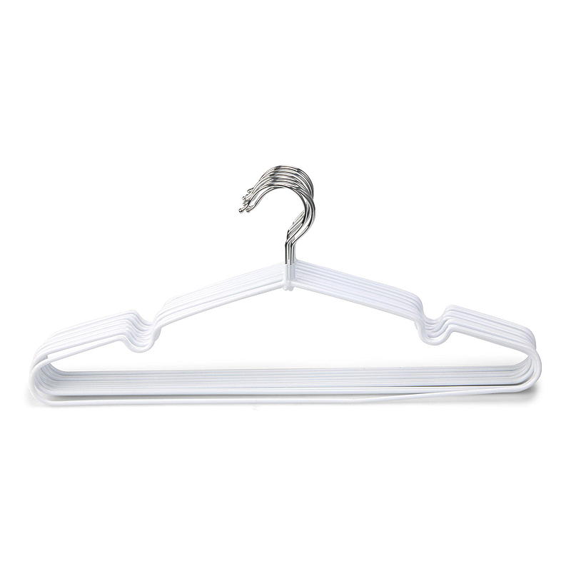 Home Kleshenger 10-pk pvc belagt metall hvit