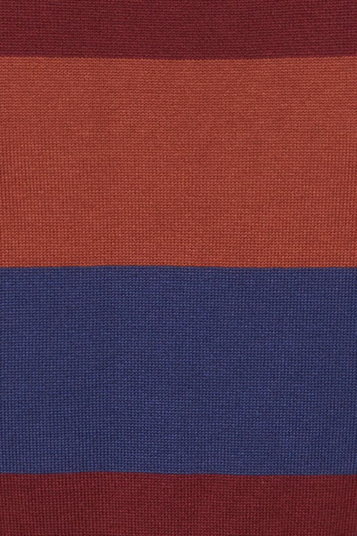 Gestreifter Rundhals-Pullover