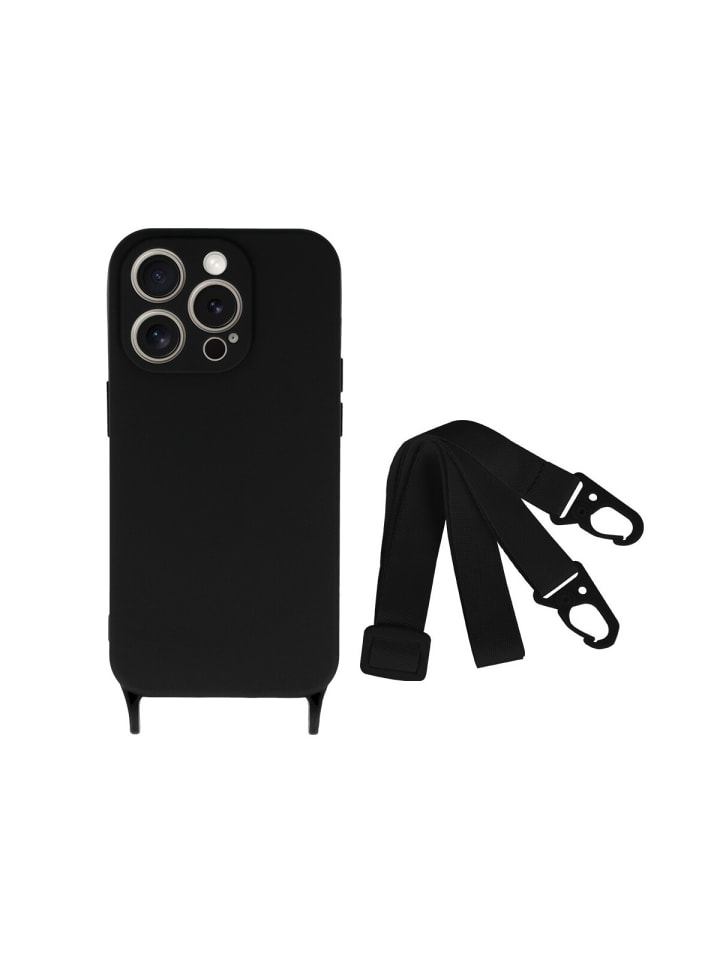 COFI 1453 Handy Hülle Umhängehülle kompatibel mit Iphone 15 Schwarz in Schwarz günstig kaufen onesize