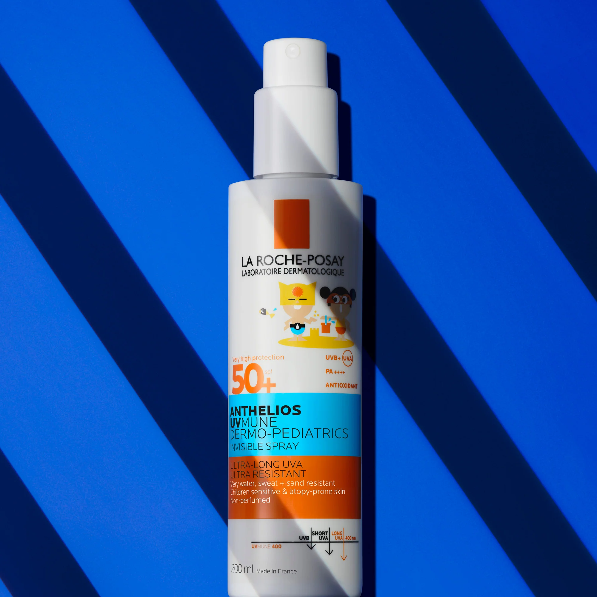 Anthelios UVMune 400 Nevidljivi sprej Dermo-Pediatrics Child SPF50+ - Dječja krema za sunčanje, Sprej za tijelo s visokom zaštitom od sunca, Dječji proizvodi