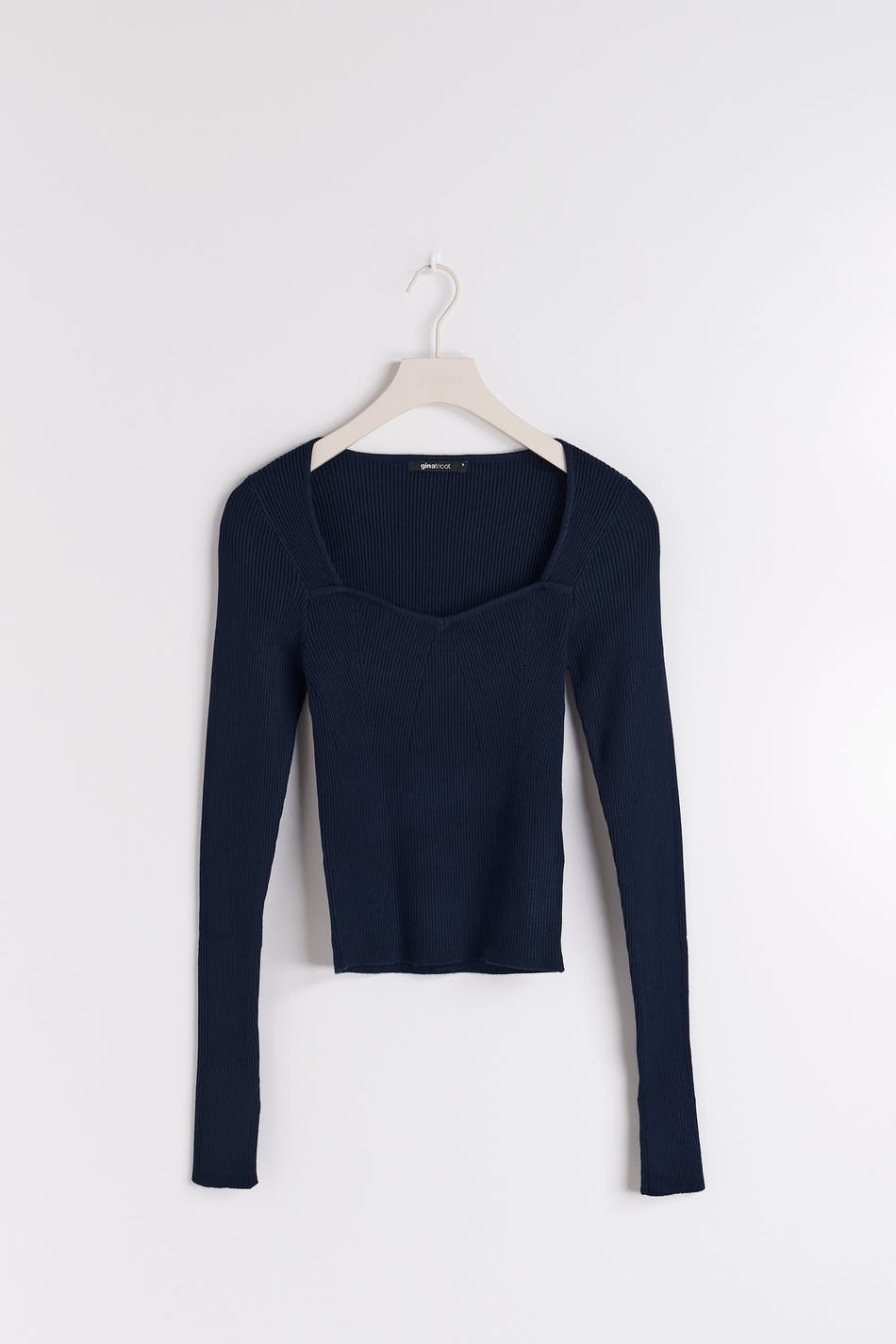 Rib knitted top