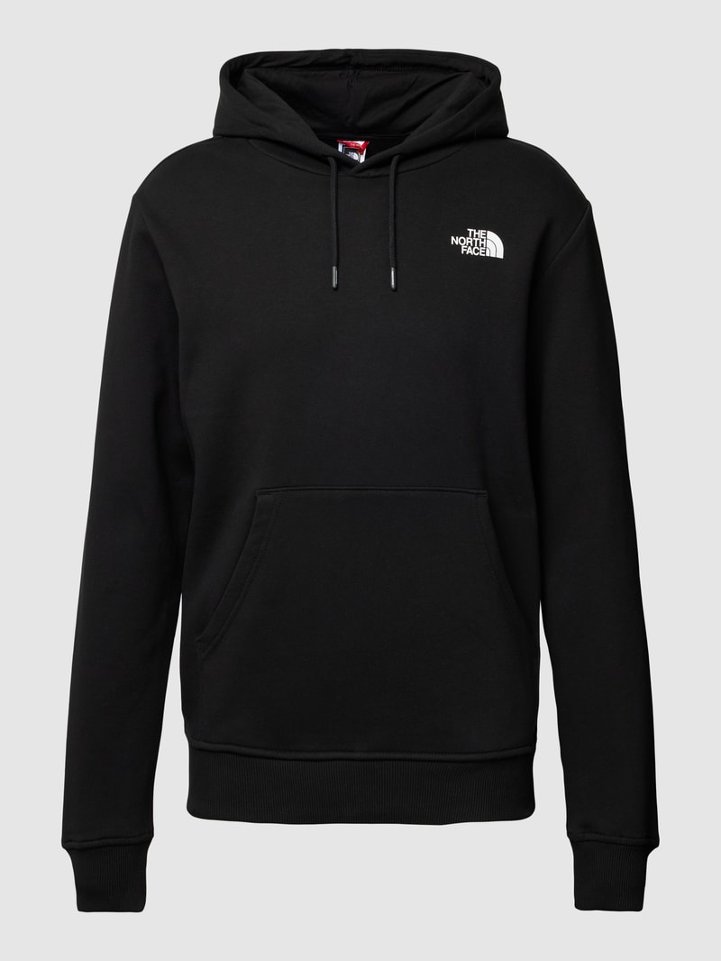 Hoodie mit Känguru-Tasche in schwarz
