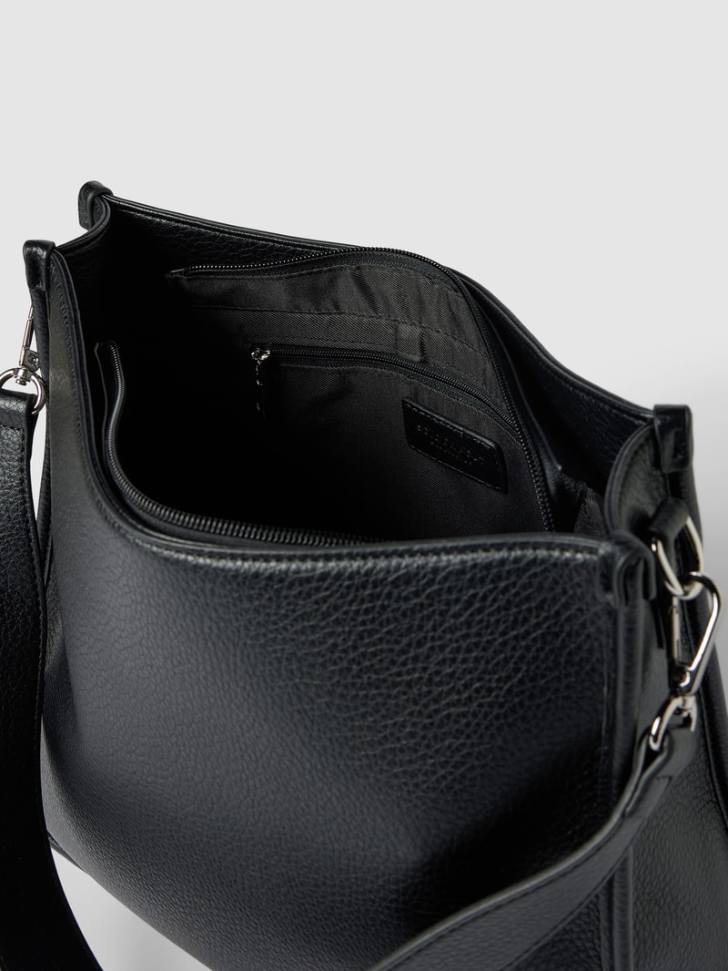 Handtasche in Leder-Optik Modell 'DALE HOBO' in schwarz
