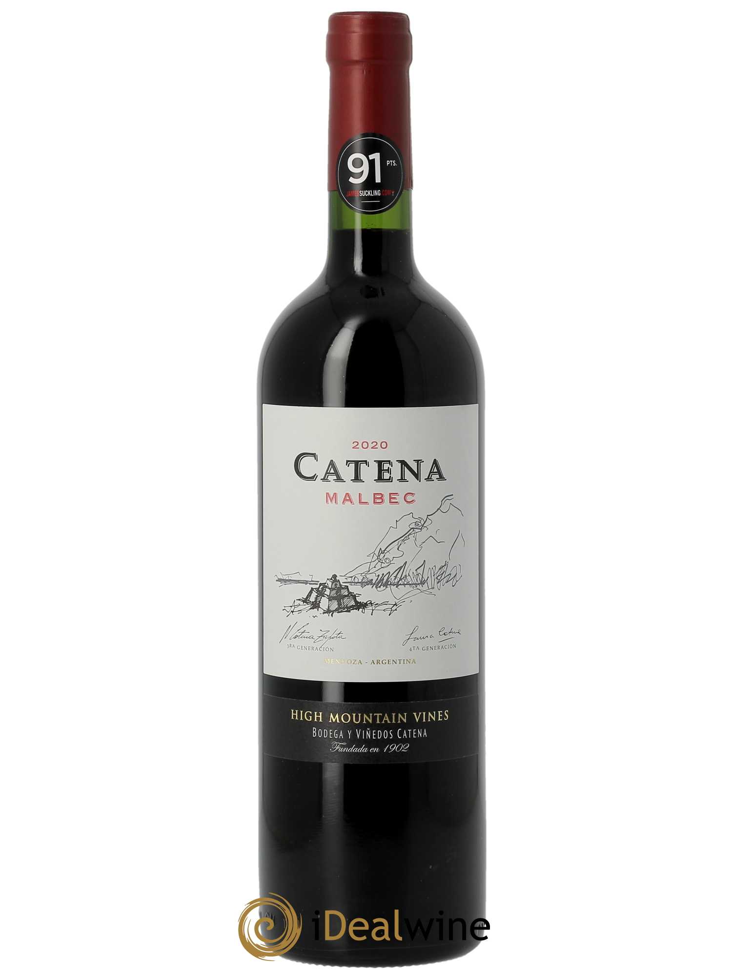 Mendoza Catena Zapata Malbec  2020 - Lot de 1 Bouteille