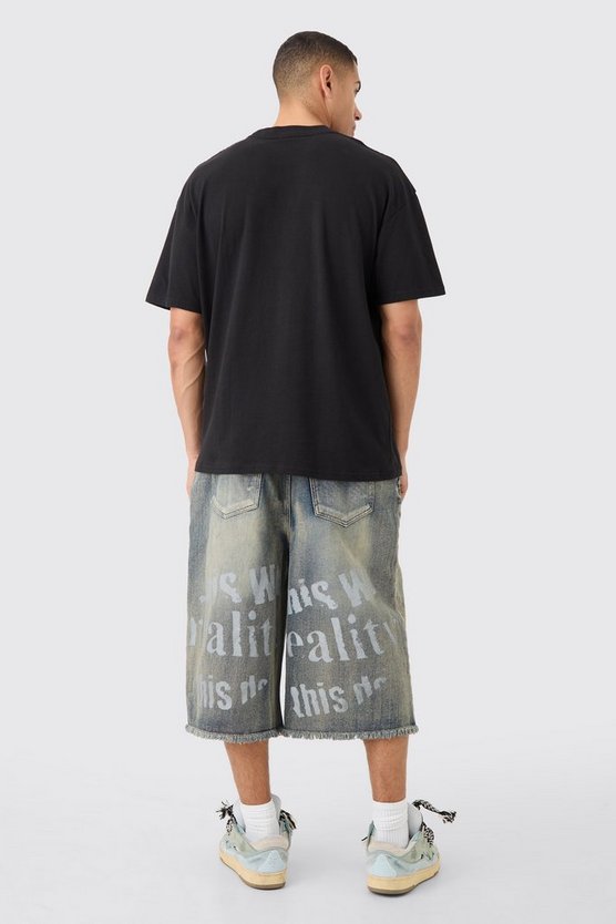 Oversize T-Shirt mit Print