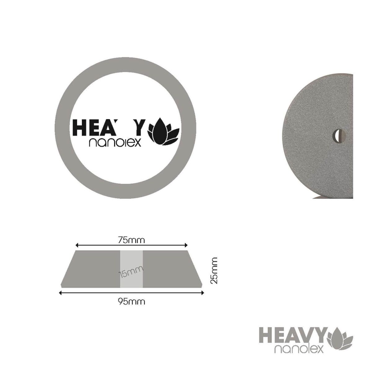 Nanolex Polierpad Heavy DA 75mm hart