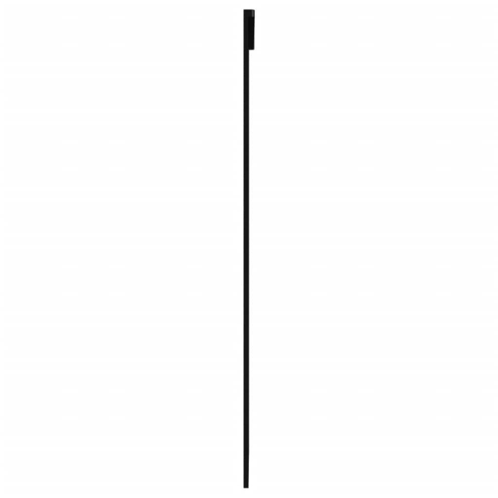 vidaXL Schiebetür Schiebetür ESG-Glas und Aluminium 90x205 cm Schwarz (1-St)