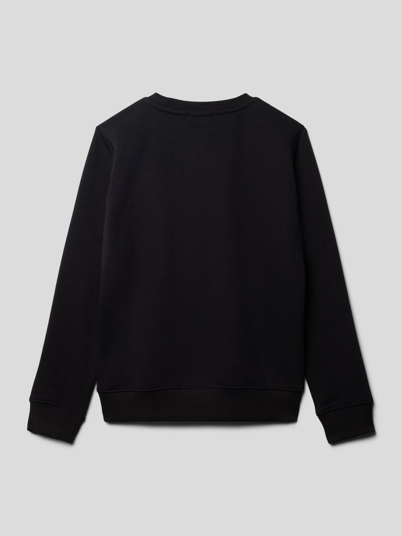 Sweatshirt mit Label-Print Modell 'HYPER REAL MONOGRAM' in schwarz