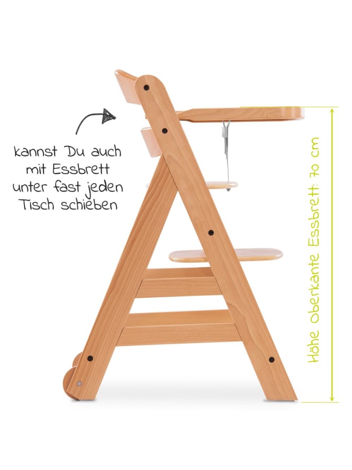 Hauck Hochstuhl Alpha Move Natur - im Sparset inkl. in beige,schwarz günstig kaufen onesize