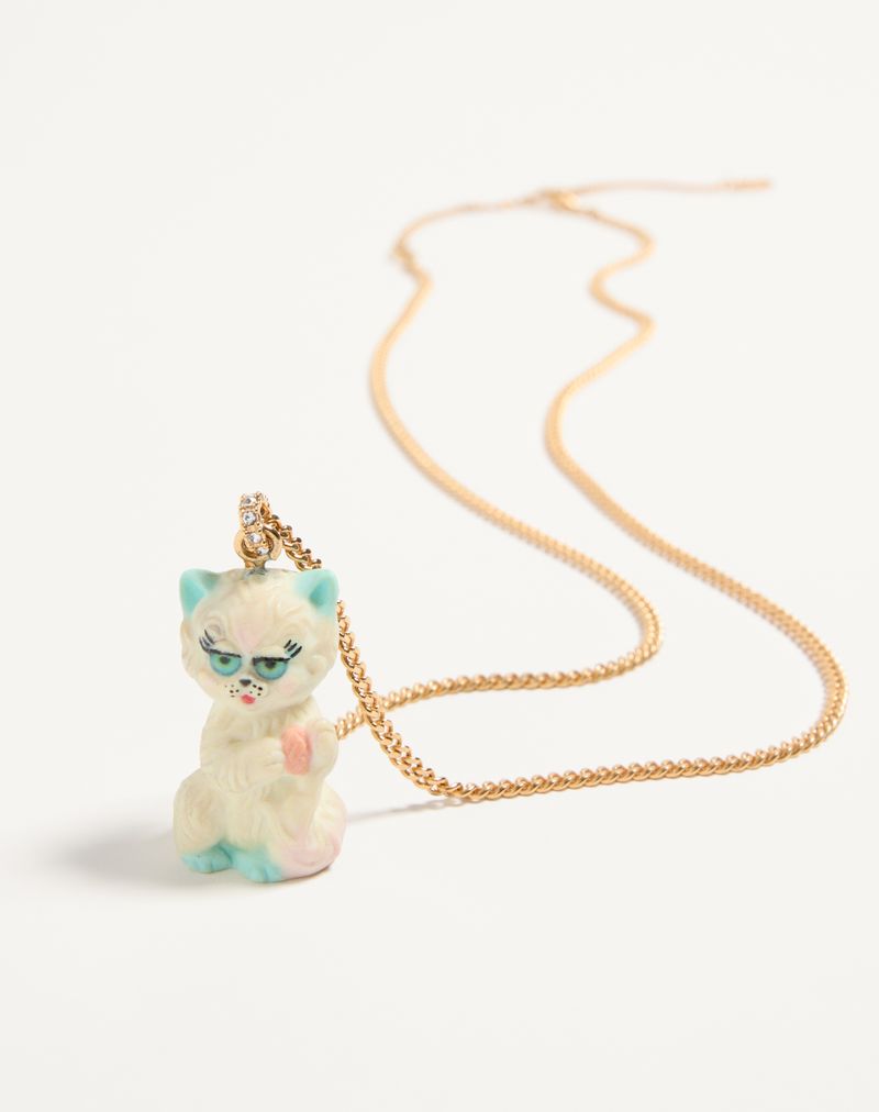 Valentino Le Chat De La Maison Halskæde i nylon og metal