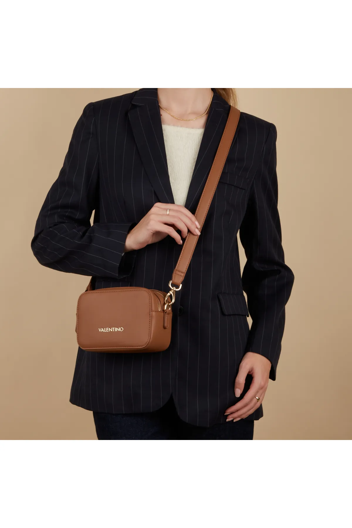 Valentino  Valentino Taschen Zero Bruine Umhängetasche VBS7B306CUOIO