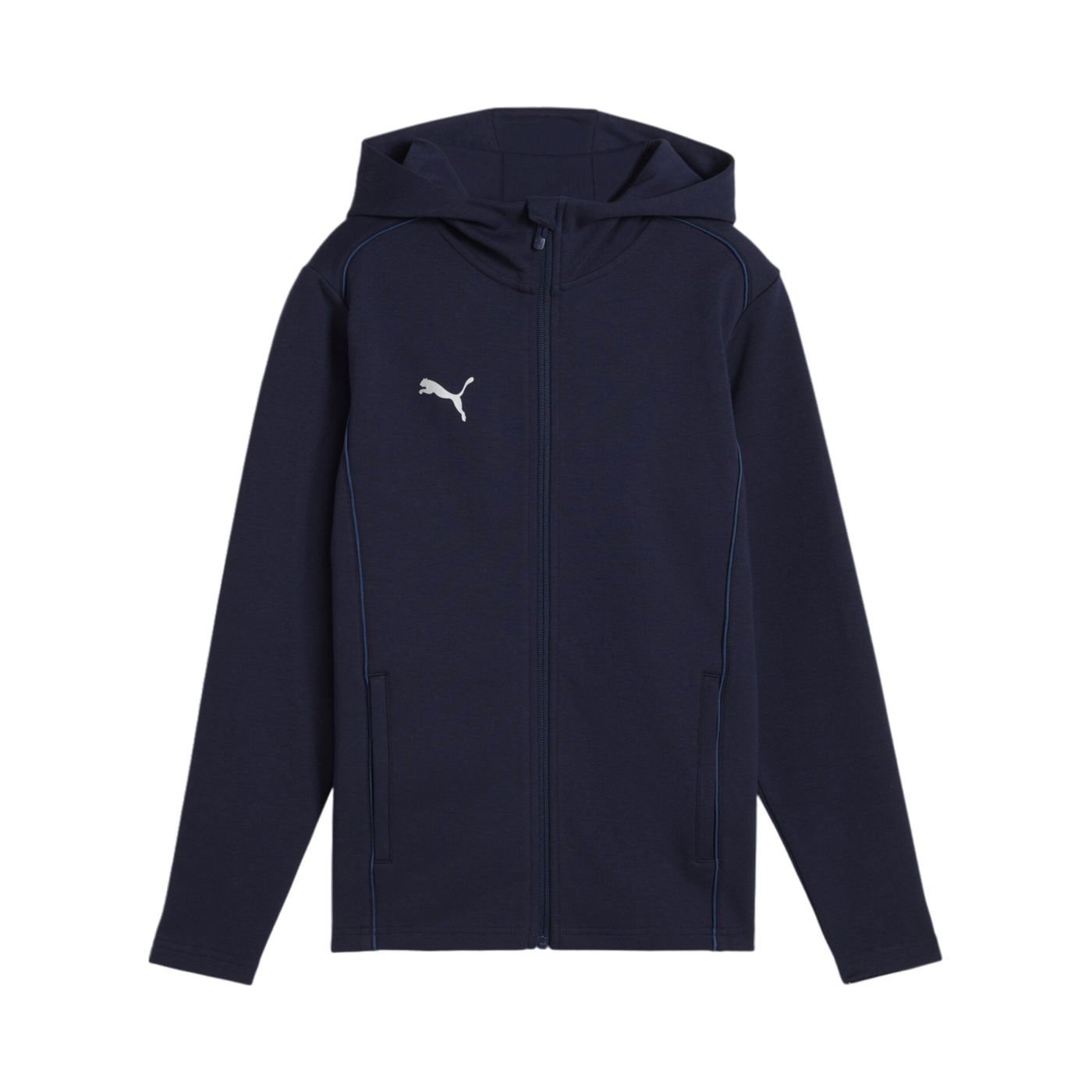 PUMA teamFINAL Casuals Kapuzenjacke Kids Blau F06