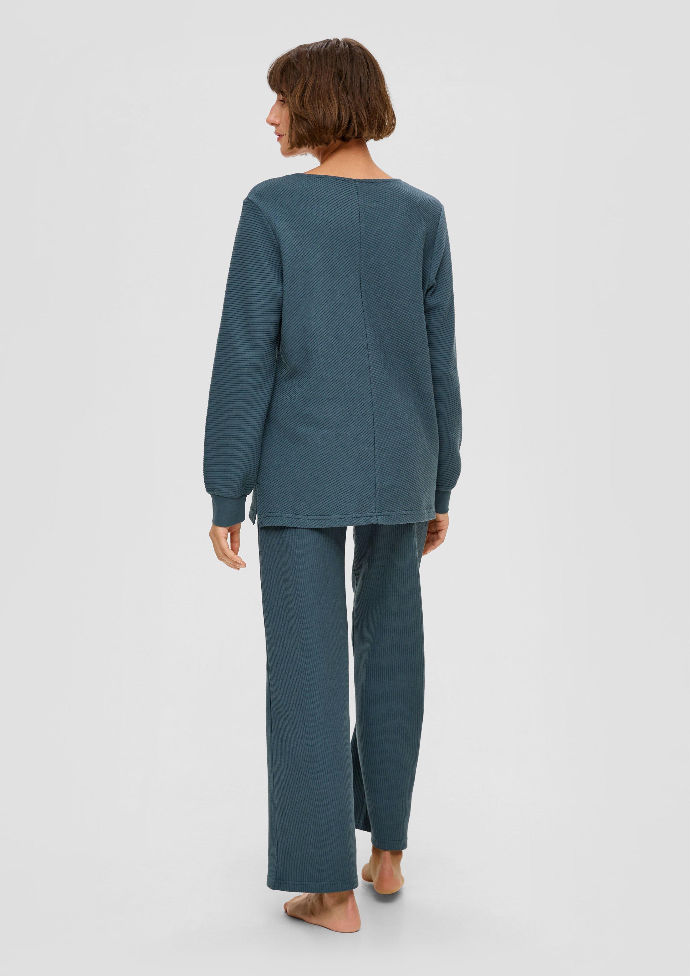 Pyjama-Sweatshirt aus reiner Baumwolle  6009281-4436