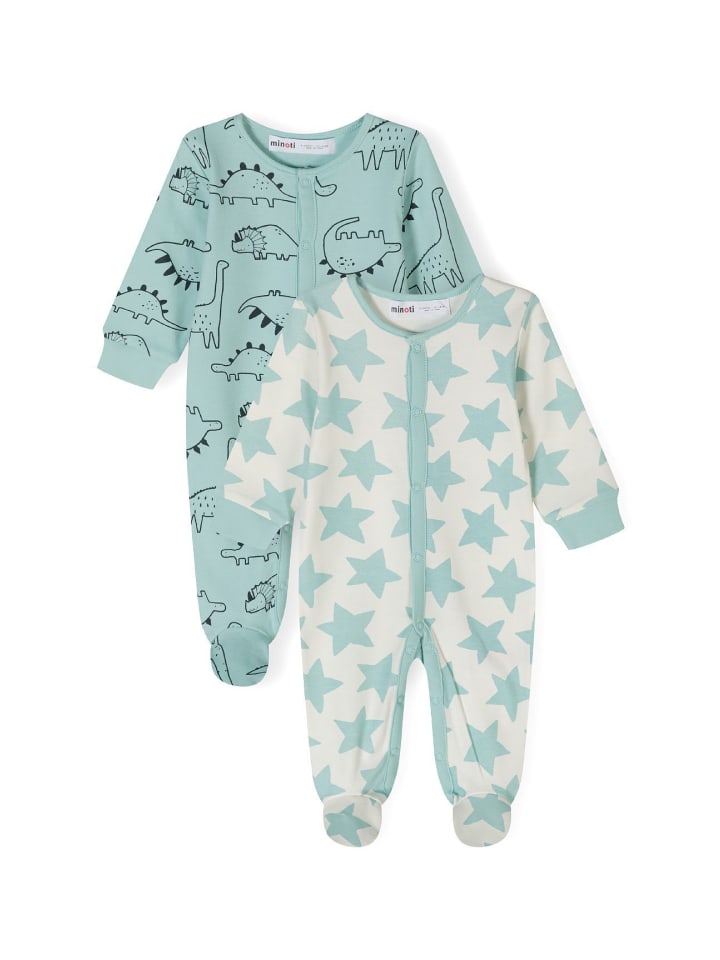 Minoti 2er. Set: Strampler 24babypack17 in mint günstig kaufen