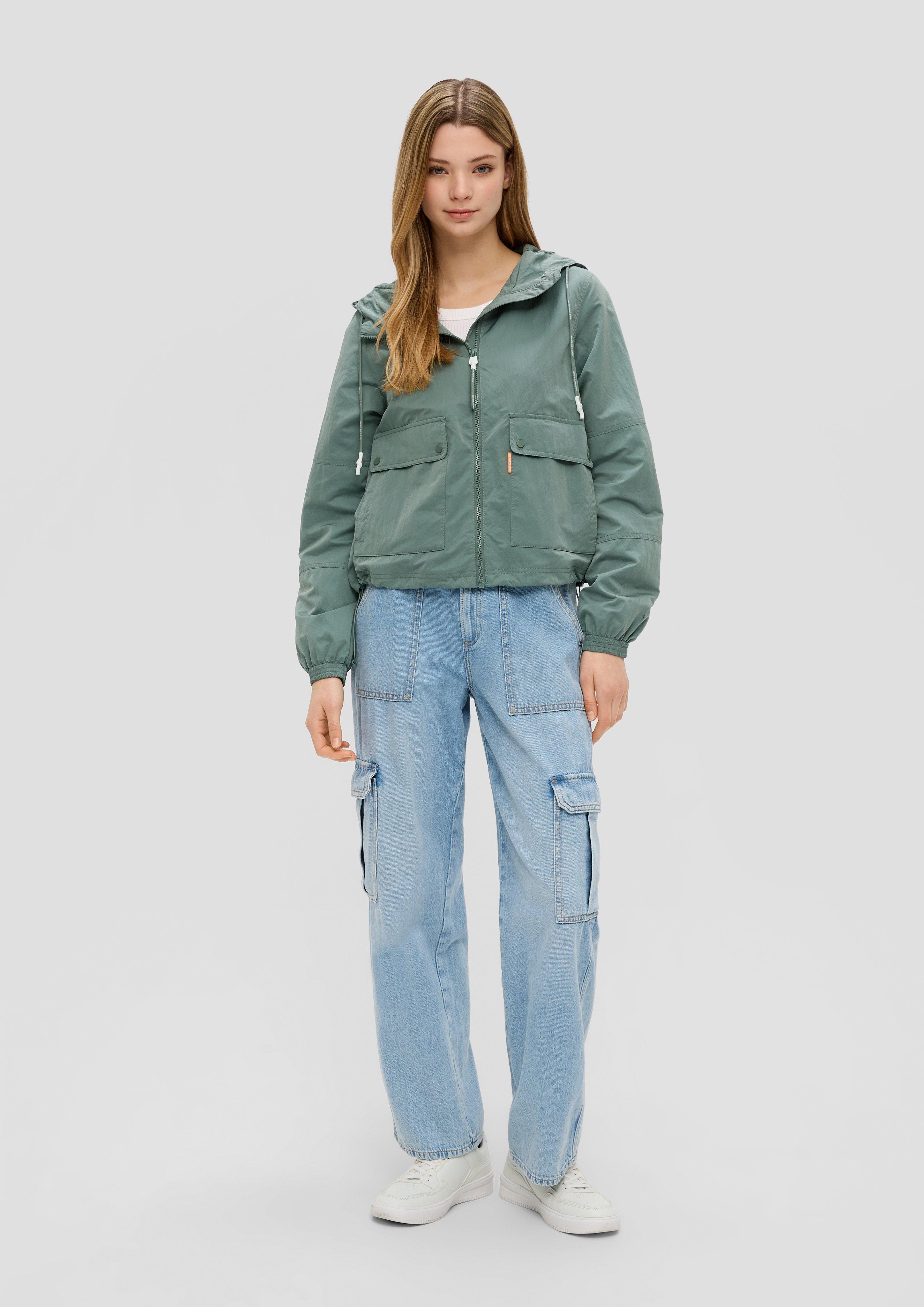 Kapuzenjacke mit Crinkle-Struktur  2140321-7816