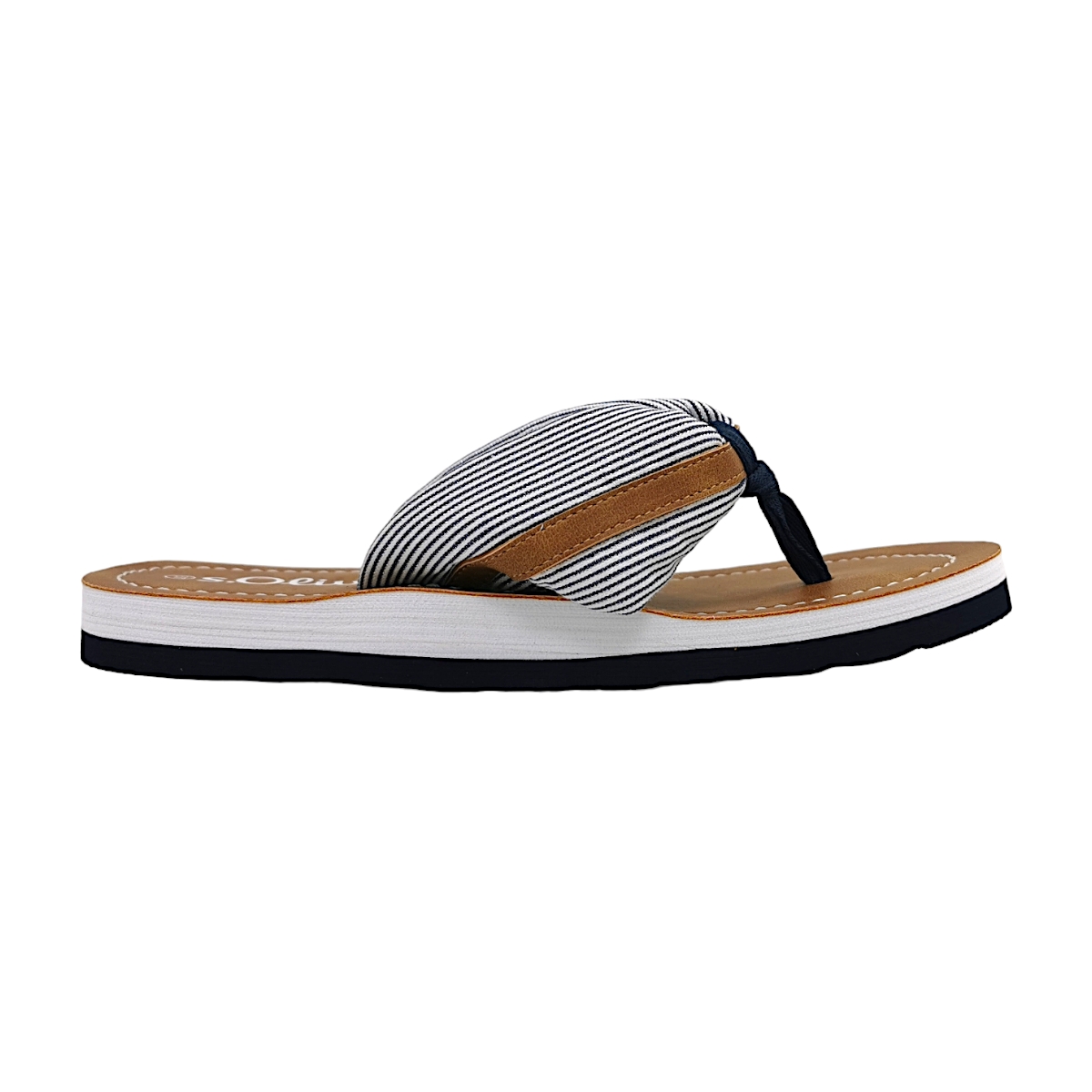 s.Oliver Slides 5-27112-30/837 Blau 837 navy stripe