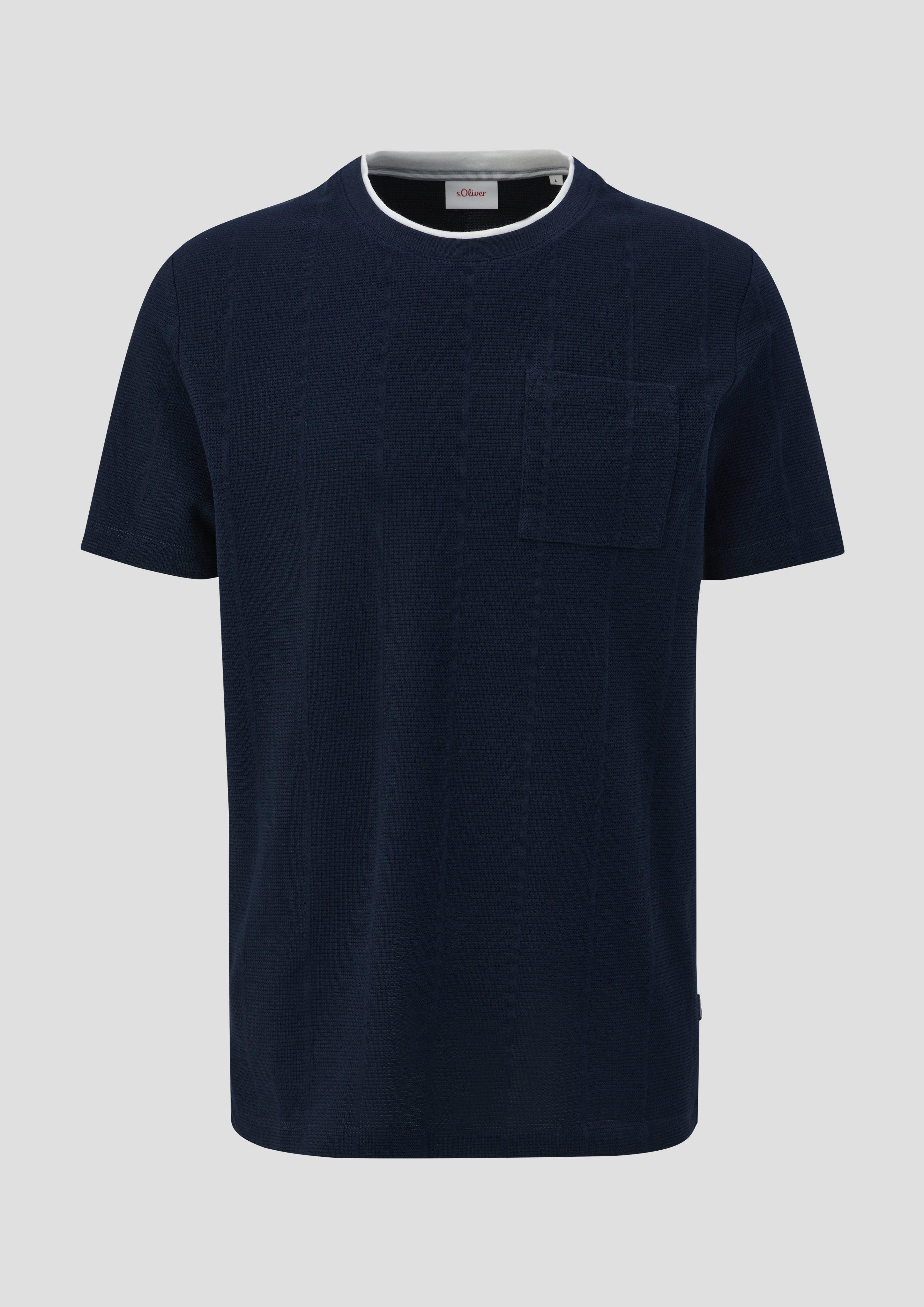 T-Shirt mit aufgesetzter Tasche  2144359-5978