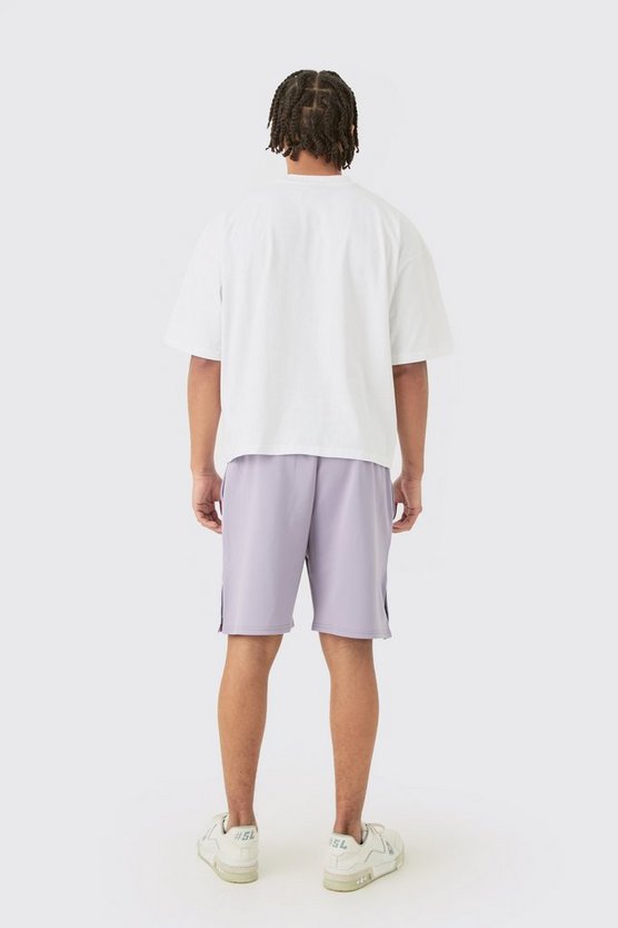 Lockere Scuba Shorts mit Druckknöpfen