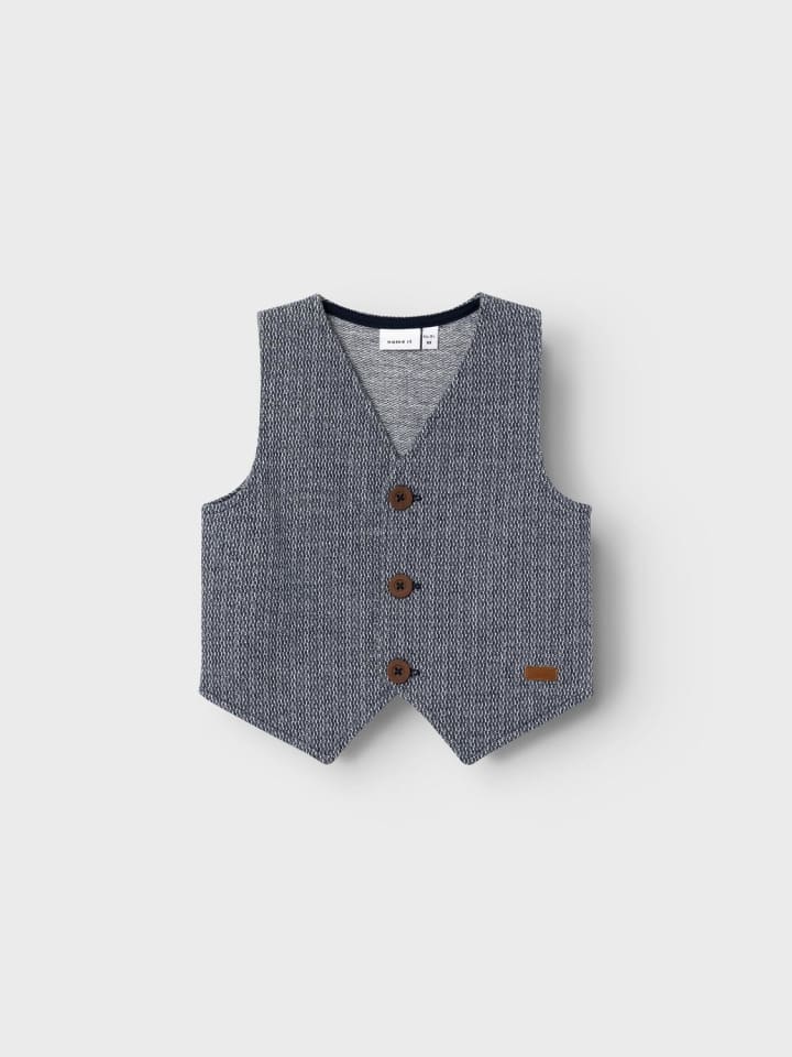 name it Anzugweste NMMFORT SWEAT WAISTCOAT in dark sapphire/DetailSOLID günstig kaufen 92