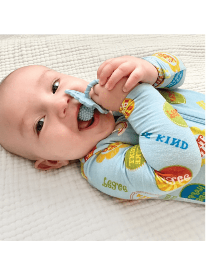 RaZbaby Beißring für zahnende Babys aus Silikon Himbeere 3M  in Rosa günstig kaufen onesize