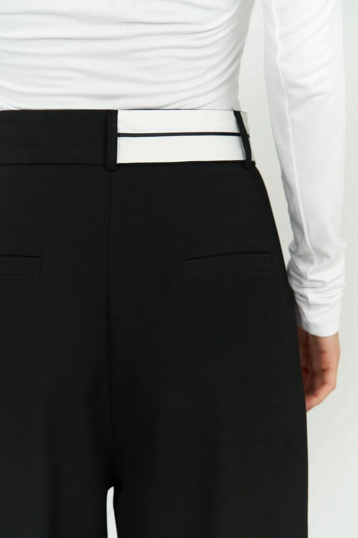 MAİ COLLECTİON  Hose - Schwarz - Straight