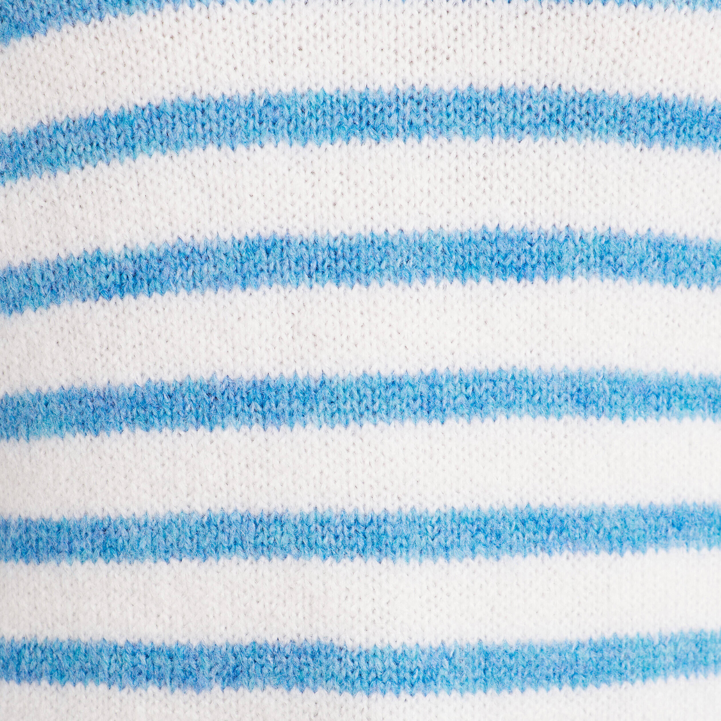 Pull manches longues col en V bleu femme | Cache Cache