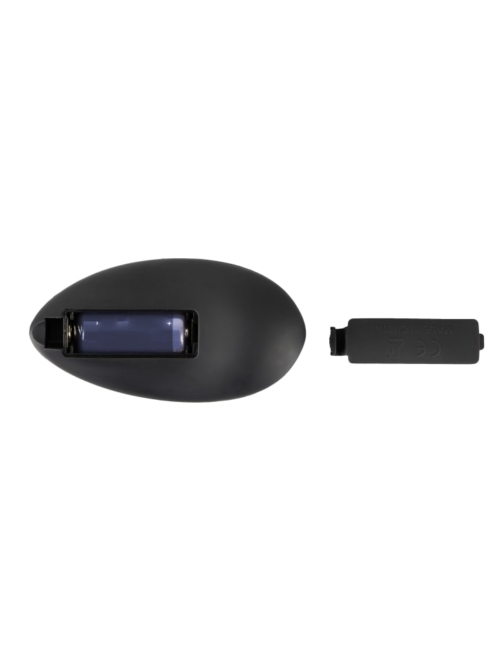 Black Velvets Analplug mit Rotation Remote controlled rotating & vibrating plug in schwarz günstig kaufen 13,5 cm