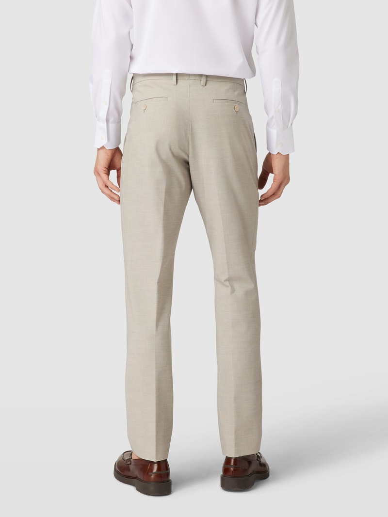 Stoffhose mit französischen Eingrifftaschen Modell 'Steve' in beige