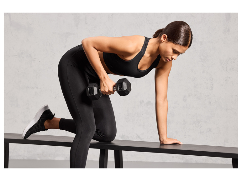 CRIVIT Hexagon-Kurzhantel, 5 kg, vielseitig einsetzbar