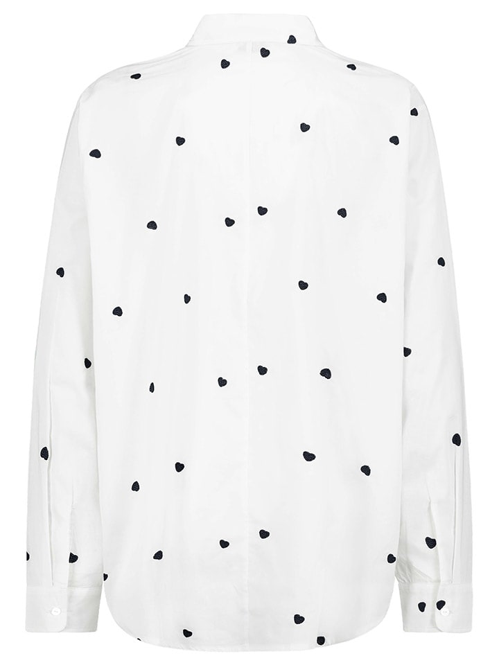 Sublevel Bluse in Weiß/ Schwarz günstig kaufen