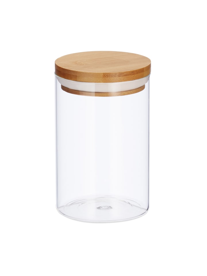 relaxdays 3x Vorratsdosen in Natur - 800 ml günstig kaufen onesize