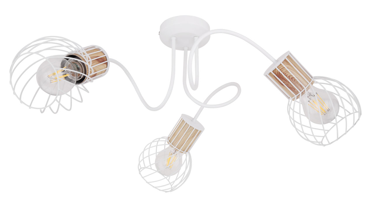 Globo Lighting - LUISE - Deckenleuchte Metall weiß, 3x E27